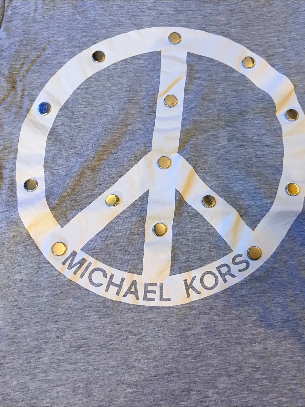 Michael Kors Studded Logo Tee – Women’s Small ✨